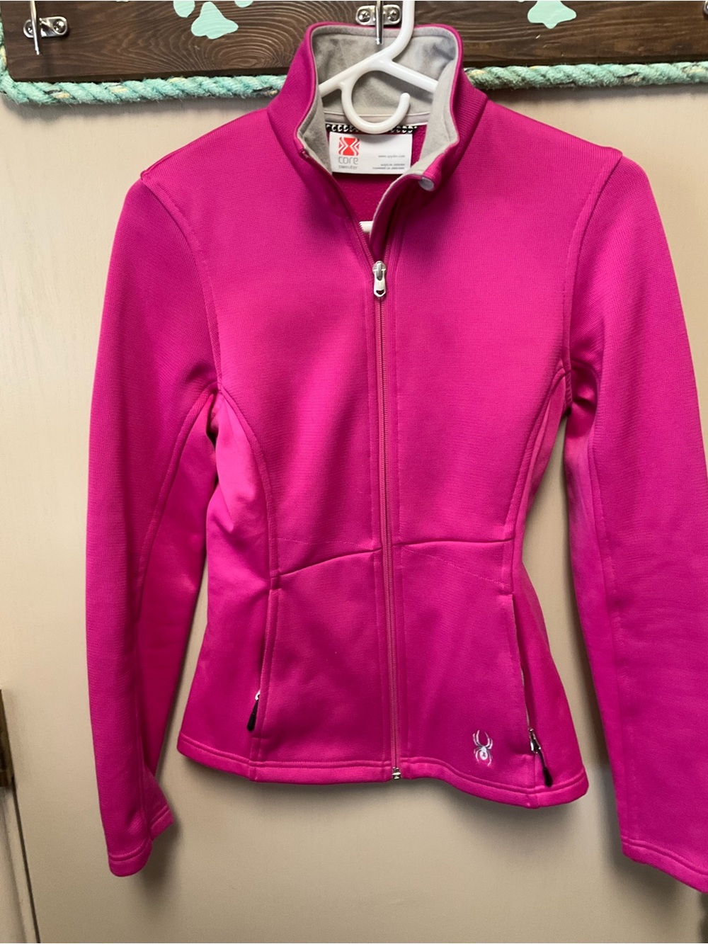 Spyder Women's Fuchsia Full-Zip Utility Jacket